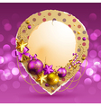 christmas vintage bubble vector image vector image