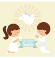 first communion vector image vector image