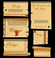 old paper with ornaments vector image vector image