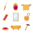 bathroom icons vector image