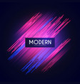 colorful motion striped effect with light vector image vector image