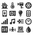 smart home icons set vector image