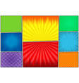 comic book page colorful background vector image