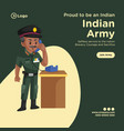 banner design of indian army vector image