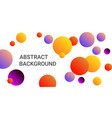 balls shapes vector image vector image