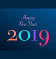 new 2019 year paper perfect vector image
