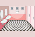 interior design of female toilet vector image vector image