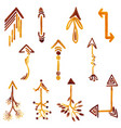 watercolor arrows collection vector image