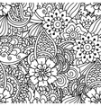 seamless black and white pattern vector image