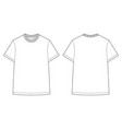 unisex t shirt technical sketch apparel t-shirt vector image