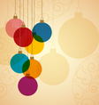 christmas ball vector image vector image