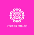 logo design template and emblem made vector image