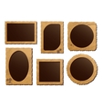 retro photo frame isolated set vector image vector image