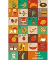 alphabet for children vector image