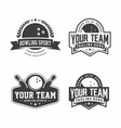 bowling logo emblem collections designs template vector image vector image