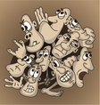 crowd abstraction vector image