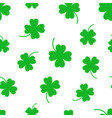 four leaf clover seamless pattern background vector image