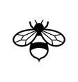 bee icon design template vector image vector image
