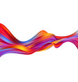 modern colorful flow poster wave liquid shape vector image vector image