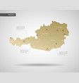 stylized austria map vector image