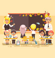 back to school cartoon vector image