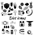 healthy lifestyle a diet and daily vector image