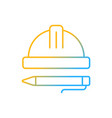 inspection gradient linear icon vector image vector image