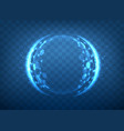 3d powerful protection vector image vector image