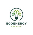 eco energy logo icon vector image