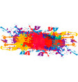splatter color background design vector image vector image