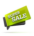 super sale sign vector image vector image