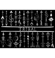 tribal hand drawn arrow vector image vector image