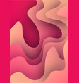3d paper art bright colorful vector image vector image