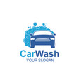 car wash logo template vector image vector image
