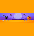 happy halloween banner or party invitation vector image