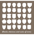 mega set of blanks chevrons and coats arms vector image