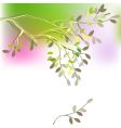 spring branch vector image
