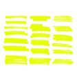 highlighter brush lines hand drawing vector image