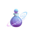 potion bottle icon elixir in flask with icicles vector image vector image