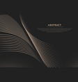 abstract dark background with gradient wave line vector image