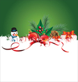 christmas background vector image