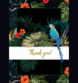 dark tropical design with exotic monstera vector image vector image