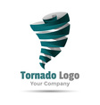 hurricane typhoon tornado wind storm volume logo vector image