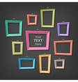 set of cartoon picture frames vector image
