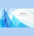 abstract light blue and white gradient polygon vector image