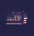 4th july happy independence day america vector image vector image