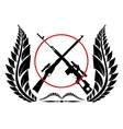 sniper rifles vector image