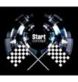 checkered background vector image vector image