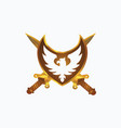 royal eagle logo design template vector image