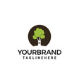 tree house logo design template vector image vector image
